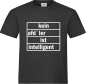 Preview: "intelligent" T-Shirt unisex schwarz