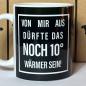 Preview: "10° wärmer" Keramiktasse schwarz