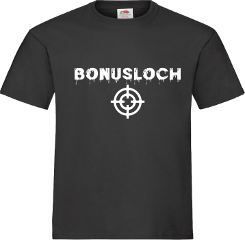 "Bonusloch" T-Shirt unisex schwarz