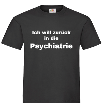 Psychatrie T-Shirt unisex schwarz