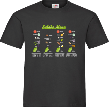 "Salate für alle!" T-Shirt unisex schwarz