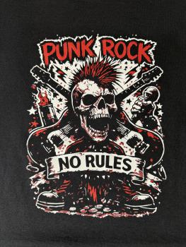 Preview: "PUNKROCK" T-Shirt unisex schwarz