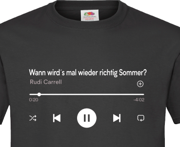 "Sommer" T-Shirt unisex schwarz