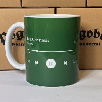 "Letzte Weihnachten" in grün Keramiktasse 11oz