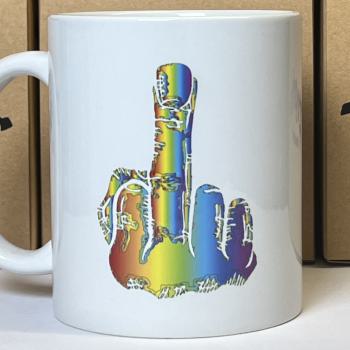 "Homophobie? F*** off" Keramiktasse