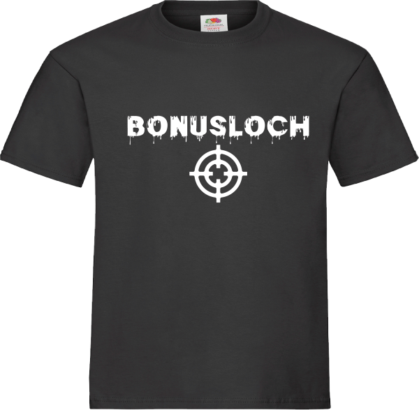 "Bonusloch" T-Shirt unisex schwarz