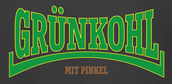 "GRÜNKOHL" T-Shirt unisex schwarz