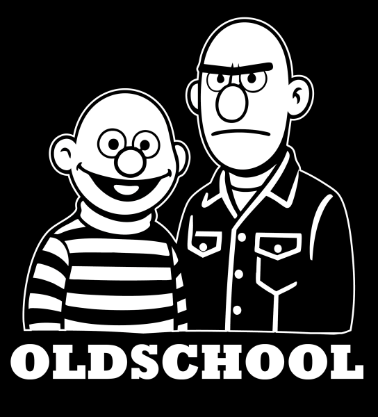 "OLDSCHOOL" T-Shirt unisex schwarz