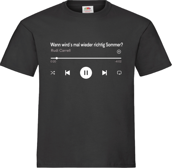 "Sommer" T-Shirt unisex schwarz