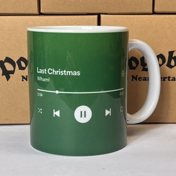 "Letzte Weihnachten" in grün Keramiktasse 11oz