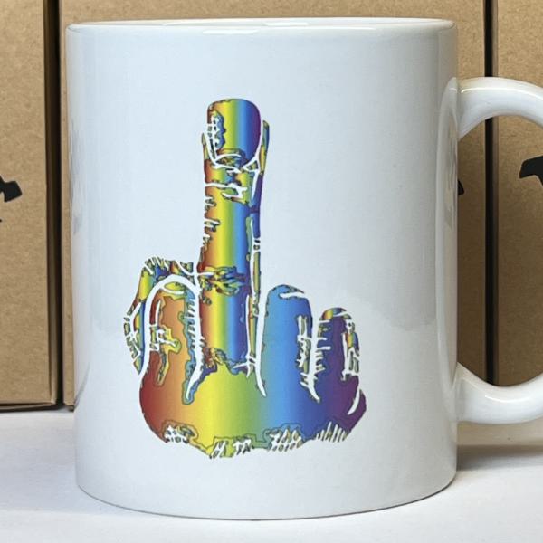 "Homophobie? F*** off" Keramiktasse