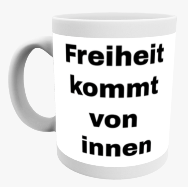 Freiheit Keramiktasse