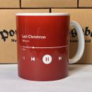 "Letzte Weihnachten" in rot Keramiktasse 11oz